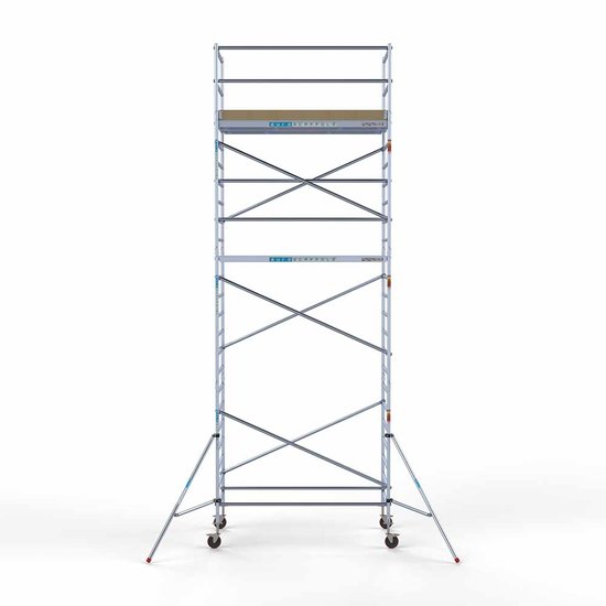 Alumīnija tornis 135х250 cm 8,2m darba augstums* ar oglekļa platformu Alumīnija tornis 135х250 cm 8,2m darba augstums* ar oglekļa platformu
