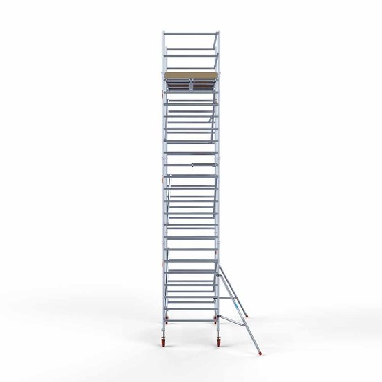Alumīnija tornis 135х250 cm 8,2m darba augstums* ar oglekļa platformu Alumīnija tornis 135х250 cm 8,2m darba augstums* ar oglekļa platformu