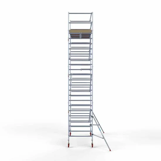 Alumīnija tornis 135х305 cm 8,2m darba augstums* ar oglekļa platformu Alumīnija tornis 135х305 cm 8,2m darba augstums* ar oglekļa platformu