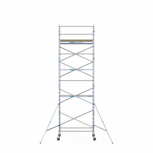 Alumīnija tornis 135х190 cm 9,2m darba augstums* ar oglekļa platformu Alumīnija tornis 135х190 cm 9,2m darba augstums* ar oglekļa platformu