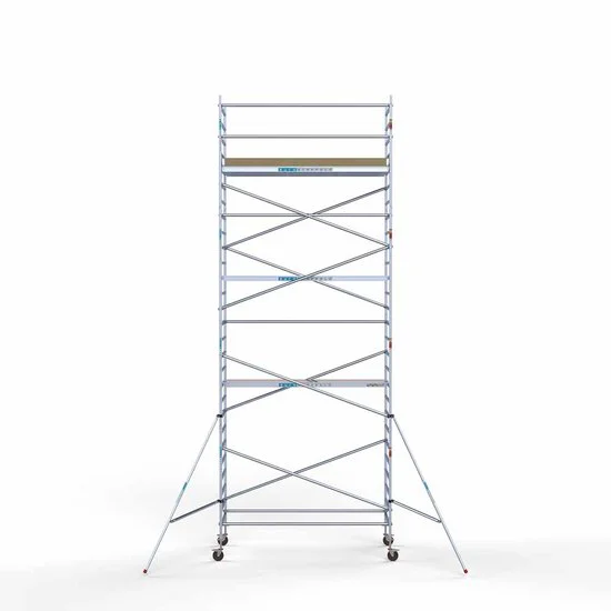 Alumīnija tornis 135х305 cm 9,2m darba augstums* ar oglekļa platformu Alumīnija tornis 135х305 cm 9,2m darba augstums* ar oglekļa platformu