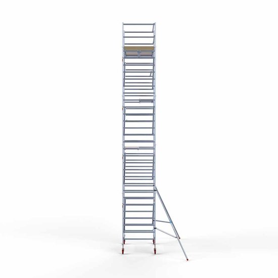 Alumīnija tornis 135х190 cm 10,2m darba augstums* ar oglekļa platformu Alumīnija tornis 135х190 cm 10,2m darba augstums* ar oglekļa platformu