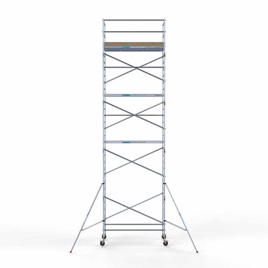 Alumīnija tornis 135х250 cm 10,2m darba augstums* ar oglekļa platformu Alumīnija tornis 135х250 cm 10,2m darba augstums* ar oglekļa platformu