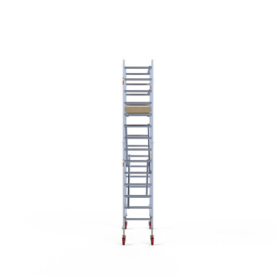 Alumīnija tornis 75х190 cm 5,2m darba augstums* ar oglekļa platformu Alumīnija tornis 75х190 cm 5,2m darba augstums* ar oglekļa platformu