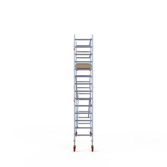Alumīnija tornis 75х305 cm 5,2m darba augstums* ar oglekļa platformu Alumīnija tornis 75х305 cm 5,2m darba augstums* ar oglekļa platformu