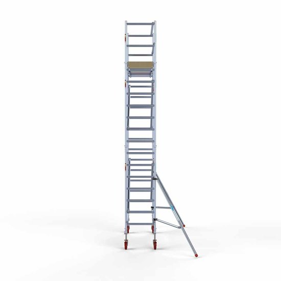 Alumīnija tornis 75х190 cm 6,2m darba augstums* ar oglekļa platformu Alumīnija tornis 75х190 cm 6,2m darba augstums* ar oglekļa platformu