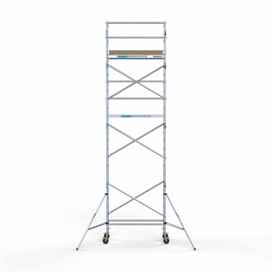 Alumīnija tornis 75х190 cm 8,2m darba augstums* ar oglekļa platformu Alumīnija tornis 75х190 cm 8,2m darba augstums* ar oglekļa platformu