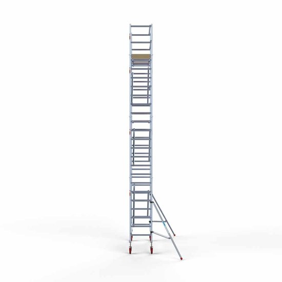 Alumīnija tornis 75х190 cm 8,2m darba augstums* ar oglekļa platformu Alumīnija tornis 75х190 cm 8,2m darba augstums* ar oglekļa platformu