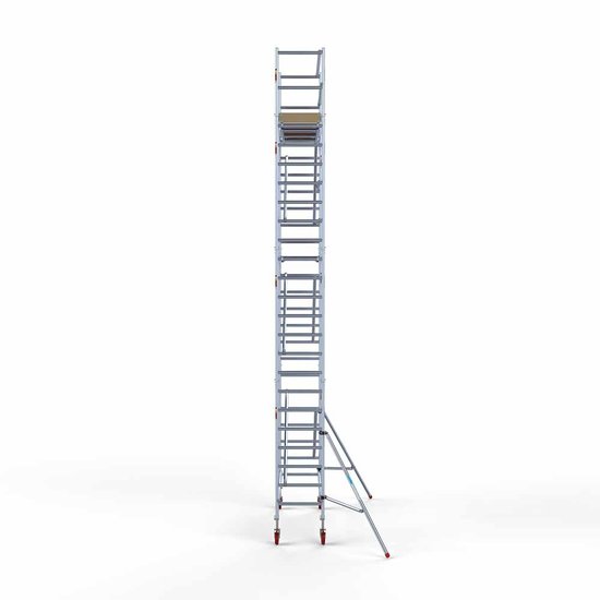 Alumīnija tornis 75х250 cm 8,2m darba augstums* ar oglekļa platformu Alumīnija tornis 75х250 cm 8,2m darba augstums* ar oglekļa platformu