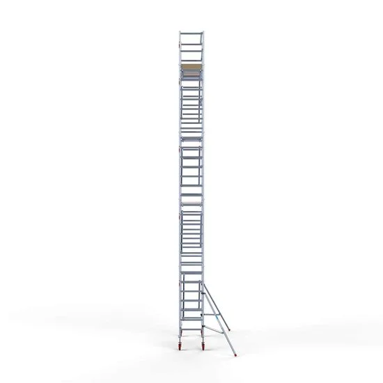 Alumīnija tornis 75х190 cm 10,2m darba augstums* ar oglekļa platformu Alumīnija tornis 75х190 cm 10,2m darba augstums* ar oglekļa platformu