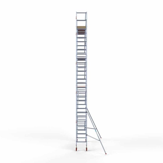 Alumīnija tornis 75х305 cm 10,2m darba augstums* ar oglekļa platformu Alumīnija tornis 75х305 cm 10,2m darba augstums* ar oglekļa platformu