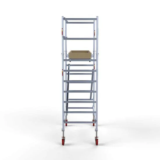Alumīnija tornis 90х190 cm 4,2m darba augstums* ar oglekļa platformu Alumīnija tornis 90х190 cm 4,2m darba augstums* ar oglekļa platformu