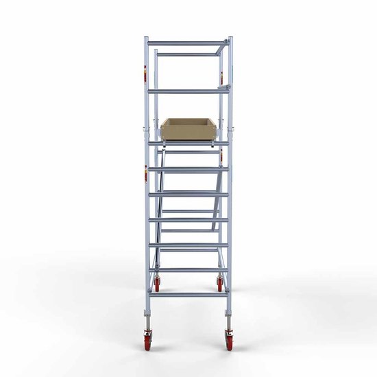Alumīnija tornis 90х250 cm 4,2m darba augstums* ar oglekļa platformu Alumīnija tornis 90х250 cm 4,2m darba augstums* ar oglekļa platformu