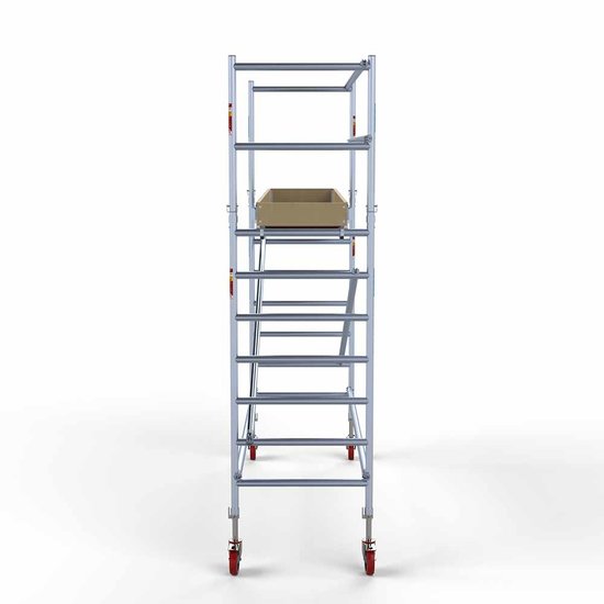 Alumīnija tornis 135х305 cm 4,2m darba augstums* ar oglekļa platformu Alumīnija tornis 135х305 cm 4,2m darba augstums* ar oglekļa platformu