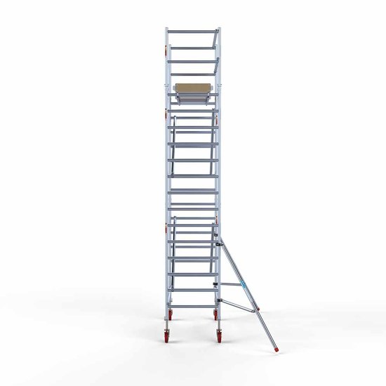 Alumīnija tornis 90х190 cm 6,2m darba augstums* ar oglekļa platformu Alumīnija tornis 90х190 cm 6,2m darba augstums* ar oglekļa platformu