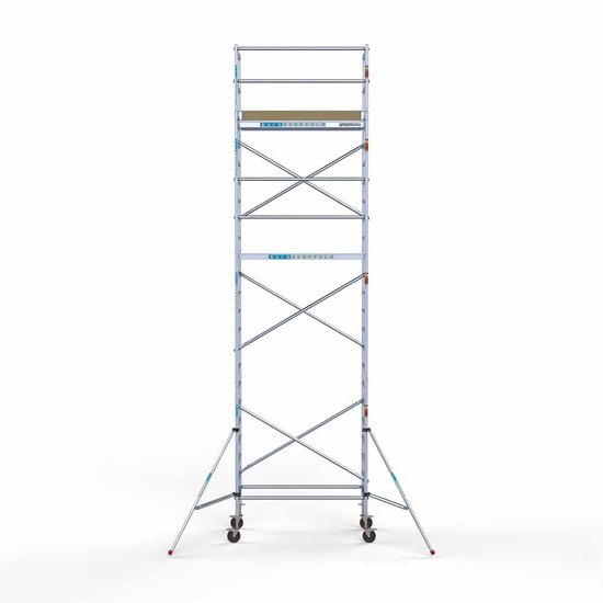 Alumīnija tornis 90х190 cm 8,2m darba augstums* ar oglekļa platformu Alumīnija tornis 90х190 cm 8,2m darba augstums* ar oglekļa platformu