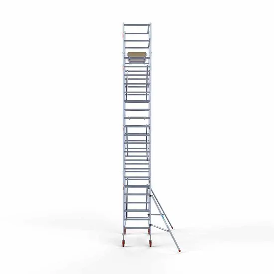 Alumīnija tornis 90х190 cm 8,2m darba augstums* ar oglekļa platformu Alumīnija tornis 90х190 cm 8,2m darba augstums* ar oglekļa platformu