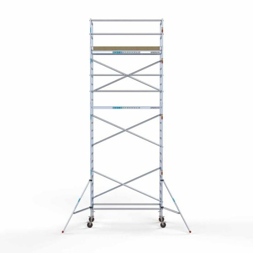 Alumīnija tornis 90х250 cm 8,2m darba augstums* ar oglekļa platformu Alumīnija tornis 90х250 cm 8,2m darba augstums* ar oglekļa platformu