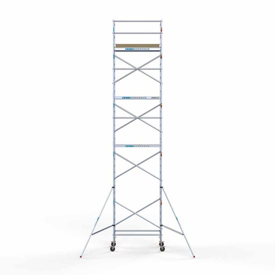 Alumīnija tornis 90х190 cm 10,2m darba augstums* ar oglekļa platformu Alumīnija tornis 90х190 cm 10,2m darba augstums* ar oglekļa platformu