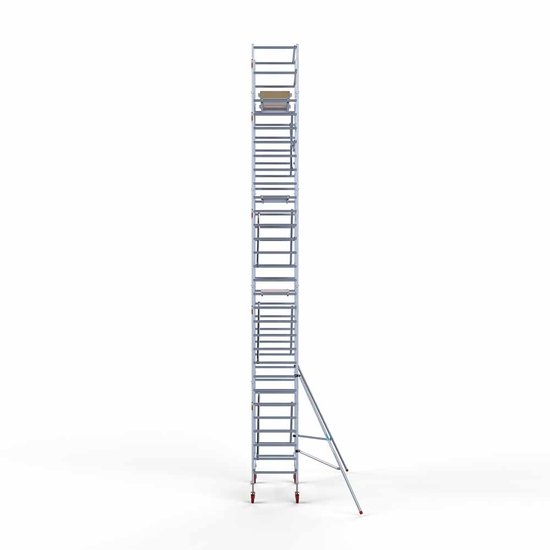 Alumīnija tornis 90х190 cm 10,2m darba augstums* ar oglekļa platformu Alumīnija tornis 90х190 cm 10,2m darba augstums* ar oglekļa platformu