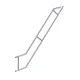 Alumīnija tornis ar trepēm 135х250 cm 8,2m darba augstums* ar oglekļa platformu