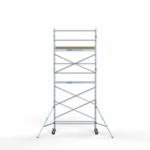 Alumīnija tornis 75х250 cm 7,2m darba augstums* ar oglekļa platformu Alumīnija tornis 75х250 cm 7,2m darba augstums* ar oglekļa platformu