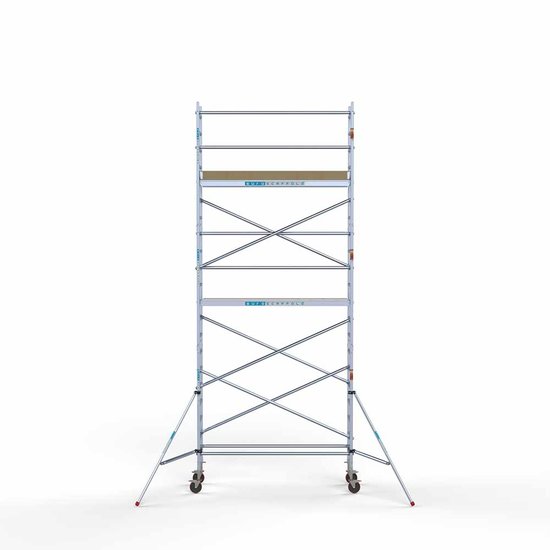 Alumīnija tornis 75х250 cm 7,2m darba augstums* ar oglekļa platformu Alumīnija tornis 75х250 cm 7,2m darba augstums* ar oglekļa platformu