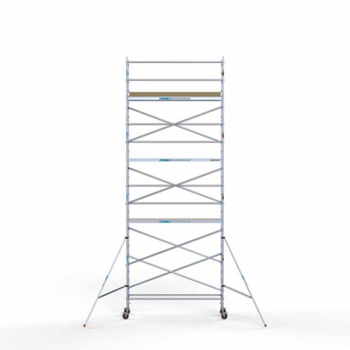 Alumīnija tornis 75х305 cm 9,2m darba augstums* ar oglekļa platformu Alumīnija tornis 75х305 cm 9,2m darba augstums* ar oglekļa platformu