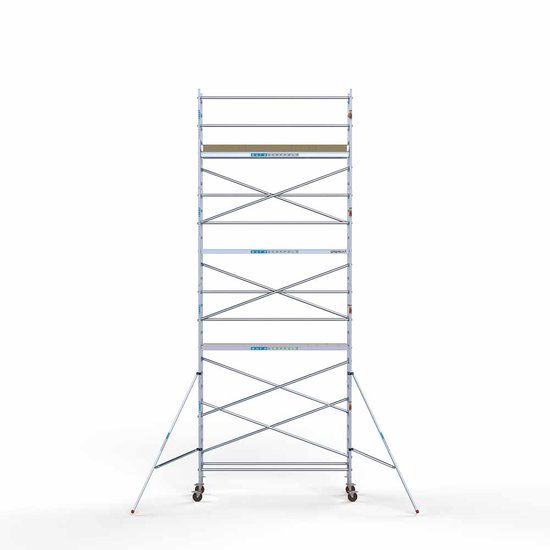 Alumīnija tornis 75х305 cm 9,2m darba augstums* ar oglekļa platformu Alumīnija tornis 75х305 cm 9,2m darba augstums* ar oglekļa platformu