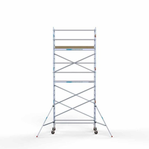 Alumīnija tornis 90х250 cm 7,2m darba augstums* ar oglekļa platformu Alumīnija tornis 90х250 cm 7,2m darba augstums* ar oglekļa platformu