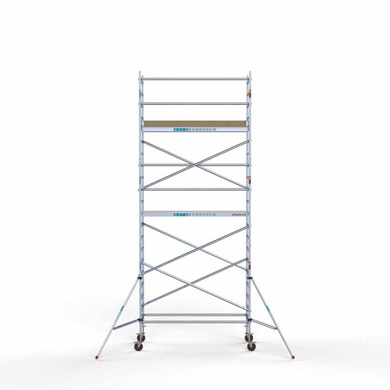 Alumīnija tornis 90х250 cm 7,2m darba augstums* ar oglekļa platformu Alumīnija tornis 90х250 cm 7,2m darba augstums* ar oglekļa platformu