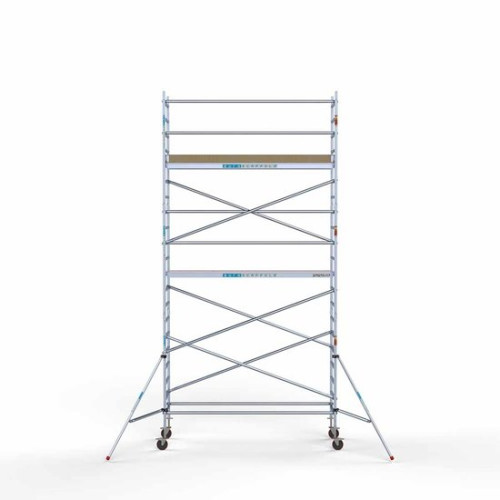 Alumīnija tornis 135х305 cm 7,2m darba augstums* ar oglekļa platformu Alumīnija tornis 135х305 cm 7,2m darba augstums* ar oglekļa platformu