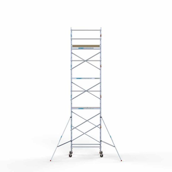 Alumīnija tornis 90х190 cm 9,2m darba augstums* ar oglekļa platformu Alumīnija tornis 90х190 cm 9,2m darba augstums* ar oglekļa platformu