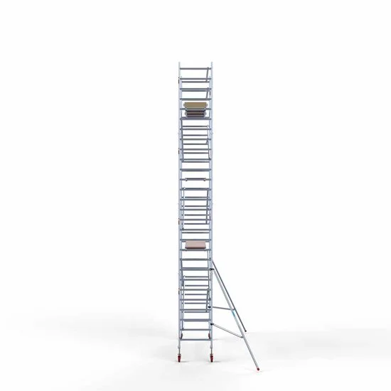 Alumīnija tornis 135х305 cm 9,2m darba augstums* ar oglekļa platformu Alumīnija tornis 135х305 cm 9,2m darba augstums* ar oglekļa platformu