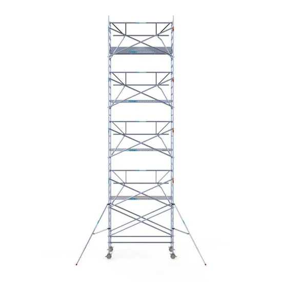 Alumīnija tornis 135х250 cm 10,2m darba augstums* ar liftu saules paneļiem Alumīnija tornis 135х250 cm 10,2m darba augstums* ar liftu saules paneļiem