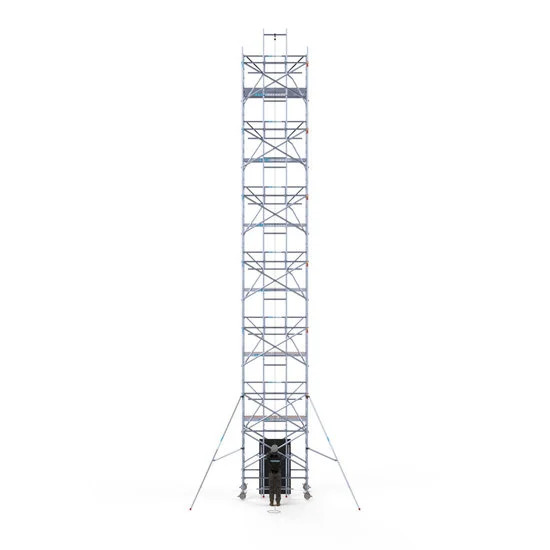 Alumīnija tornis 135х250 cm 14,2m darba augstums* ar liftu saules paneļiem