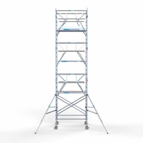 Alumīnija tornis 135х190 cm 8,2m darba augstums* salokāmas margas no 2 pusēm Alumīnija tornis 135х190 cm 8,2m darba augstums* salokāmas margas no 2 pusēm