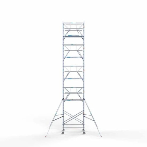 Alumīnija tornis 135х190 cm 11,2m darba augstums* salokāmas margas no 2 pusēm