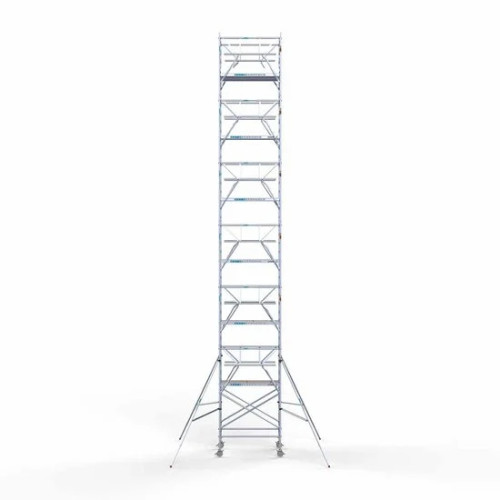 Alumīnija tornis 135х190 cm 14,2m darba augstums* ar oglekļa platformu + salokāmas margas no 2 pusēm Alumīnija tornis 135х190 cm 14,2m darba augstums* ar oglekļa platformu + salokāmas margas no 2 pusēm