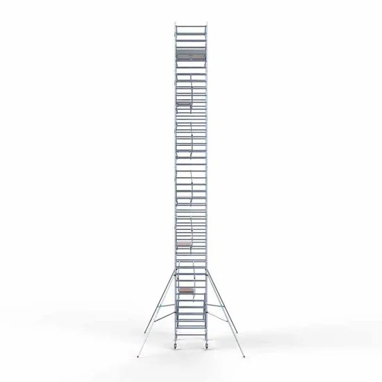 Alumīnija tornis 135х190 cm 14,2m darba augstums* salokāmas margas no 2 pusēm Alumīnija tornis 135х190 cm 14,2m darba augstums* salokāmas margas no 2 pusēm