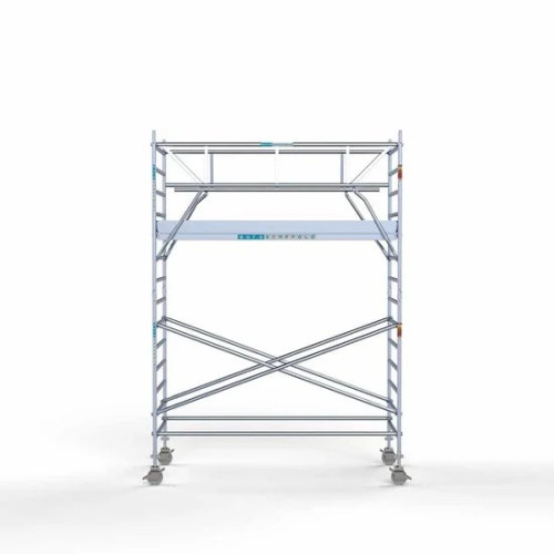 Alumīnija tornis 135х305 cm 5,2m darba augstums* salokāmas margas no 2 pusēm Alumīnija tornis 135х305 cm 5,2m darba augstums* salokāmas margas no 2 pusēm