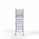 Alumīnija tornis 135х305 cm 5,2m darba augstums* salokāmas margas no 2 pusēm