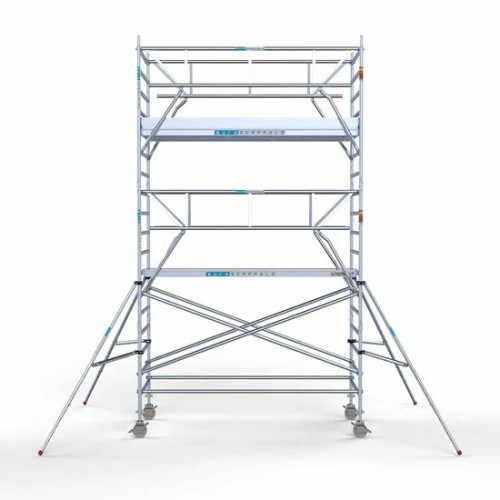 Alumīnija tornis 135х305 cm 6,2m darba augstums* salokāmas margas no 2 pusēm