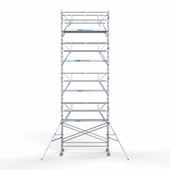 Alumīnija tornis 135х305 cm 10,2m darba augstums* ar oglekļa platformu + salokāmas margas no 2 pusēm Alumīnija tornis 135х305 cm 10,2m darba augstums* ar oglekļa platformu + salokāmas margas no 2 pusēm