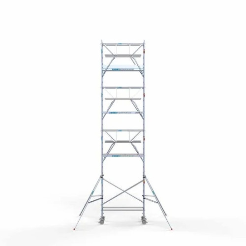 Alumīnija tornis 75х190 cm 9,2m darba augstums* ar oglekļa platformu + salokāmas margas no 2 pusēm Alumīnija tornis 75х190 cm 9,2m darba augstums* ar oglekļa platformu + salokāmas margas no 2 pusēm