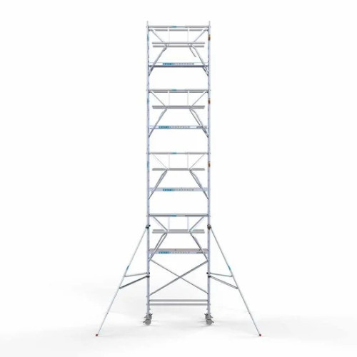 Alumīnija tornis 75х190 cm 10,2m darba augstums* ar oglekļa platformu + salokāmas margas no 2 pusēm Alumīnija tornis 75х190 cm 10,2m darba augstums* ar oglekļa platformu + salokāmas margas no 2 pusēm