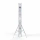 Alumīnija tornis 75х190 cm 10,2m darba augstums* ar oglekļa platformu + salokāmas margas no 2 pusēm