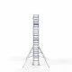 Alumīnija tornis 75х250 cm 7,2m darba augstums* salokāmas margas no 2 pusēm