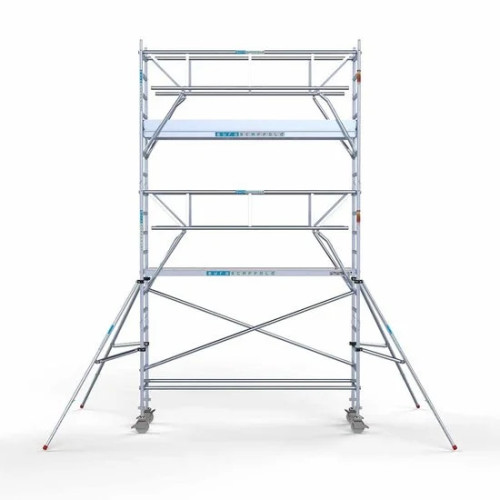 Alumīnija tornis 75х305 cm 6,2m darba augstums* salokāmas margas no 2 pusēm Alumīnija tornis 75х305 cm 6,2m darba augstums* salokāmas margas no 2 pusēm