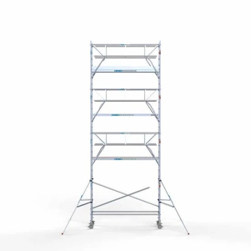 Alumīnija tornis 75х305 cm 9,2m darba augstums* salokāmas margas no 2 pusēm Alumīnija tornis 75х305 cm 9,2m darba augstums* salokāmas margas no 2 pusēm